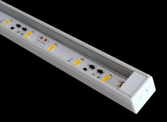 светодиодный профиль для ленты BOXLINE с торцевыми заглушками